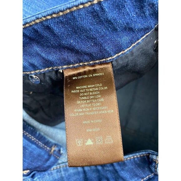 Kut from the Kloth Dark Wash Slim Fit Stretch Denim Jeans Sz 6 - Picture 8 of 9